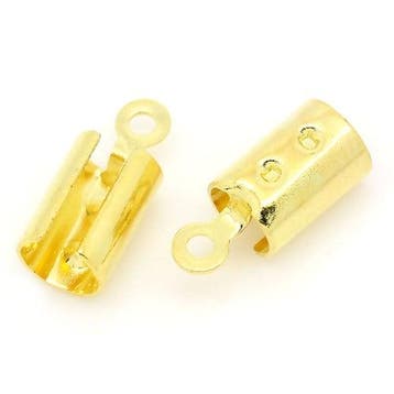 10 x Ronde veterklemmen 12 x 5 mm – voor 4 mm koord – go, Ophalen of Verzenden, Nieuw, Draad