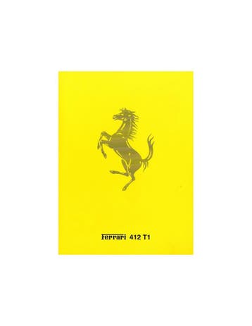 1994 FERRARI 412 T1 BROCHURE ITALIAANS 821/94, Nieuw, Ferrari, Author