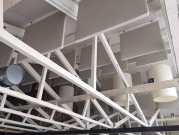 Akoestisch plafond paneel | Baffle rondom gestoffeerd, Nieuw in verpakking
