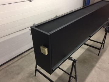 Gelu luchtgordijn (1370), Ophalen of Verzenden, Gebruikt, 800 watt of meer, Kachel