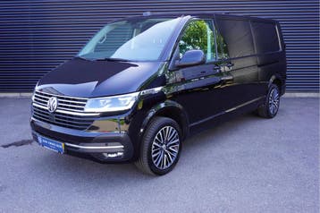Volkswagen Transporter L2H1 | Financial Lease voor 513 p/mn, Automaat, Gebruikt, Overige carrosserieën, Zwart