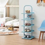 Schoenenrek Poytya voor kinderen 96x30x27 cm blauw [en.casa], Verzenden, Nieuw