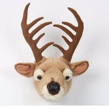 Pluche hert dierenhoofd knuffel 35 cm voor de muur, Verzenden, Nieuw