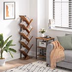 Nieuw: Vrijstaande Industriële Boekenkast met Houten Planken, Verzenden, Nieuw