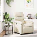 vidaXL Relaxfauteuil Crème Kunstleer, Verzenden, Nieuw