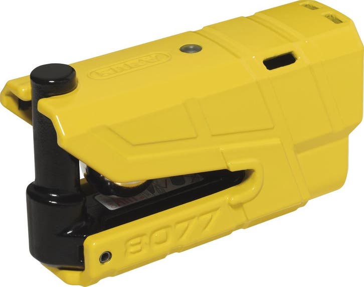ABUS Granit Detecto 8077 Alarm Schijfremslot ART4 - Geel, Motoren, Accessoires | Sloten, Verzenden