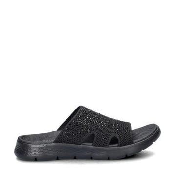 Skechers Go Walk Flex slippers voor dames in het Zwart, Slippers, Skechers, Verzenden, Zwart