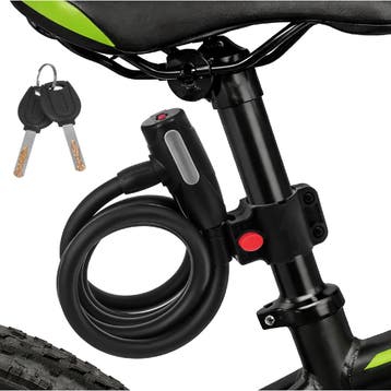 Trizand Lang fietsslot 150 cm zwart kabelslot voor fiets..., Ophalen of Verzenden, Nieuw