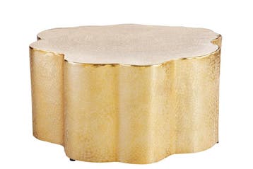 Design salontafel ORGANIC ORIENT 75cm goud handgemaakt -, Huis en Inrichting, Tafels | Salontafels, Ophalen of Verzenden, Nieuw