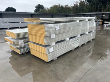 Wandpaneel 40mm, binnenzijde wit 2e keus, Nieuw, Overige materialen, 100 mm of meer