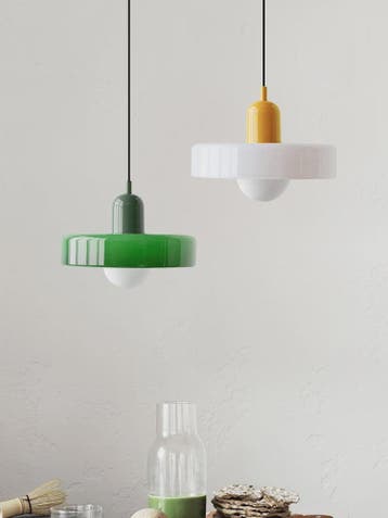 Nordic Retro Glazen Hanglamp - Stijlvolle Verlichting voor W, Verzenden, Nieuw