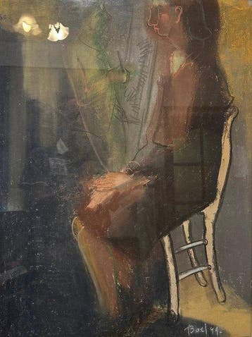 Maurice Boel (1913-1998) - Het Stoeltje, Antiek en Kunst, Kunst | Schilderijen | Klassiek