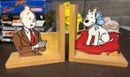 Tintin - 2 Originele Kuifje en Milou (Snowy) houten, Nieuw
