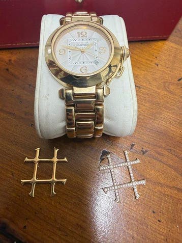 Cartier - Pasha Grille Diamond - 2399 - Unisex - 2006, Nieuw