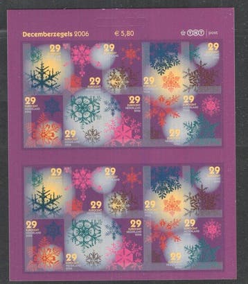 Nederland 2006 - Decemberzegels - deels ongestanst (circa, Gestempeld