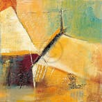 Kunstdruk Bea Danckaert - Fly to heaven 98x98cm, Verzenden, Nieuw