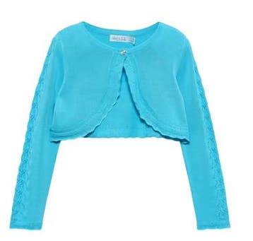 Abel & Lula Tricot bolero turquoise - 104 (3-4 jaar), Ophalen of Verzenden, Nieuw