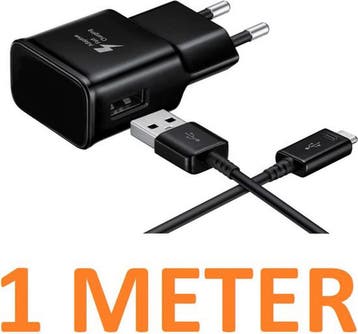 Micro-USB Oplaadkabel – Snelladen 15W – 1 Meter – Bedraad, Ophalen of Verzenden, Nieuw