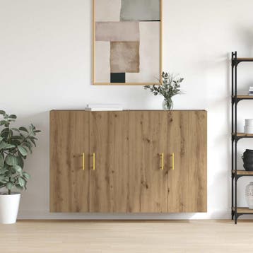 vidaXL Wandkast 2 pcs Artisan Eiken 69,5 x 34 x 90 cm, Minder dan 50 cm, Verzenden, Nieuw, Minder dan 100 cm