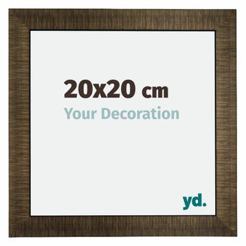 Fotolijst 20x20 cm - Champagne Geborsteld - Hout - Leeds, Verzenden, Nieuw