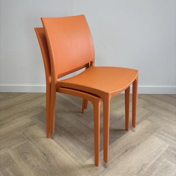 Siesta Maya kantinestoel / terrasstoel, orange, Ophalen of Verzenden, Gebruikt, Stof, Eén
