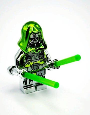 Lego Minifiguur - Lego Chrome Argent Vert Sith Guerrier /, Nieuw