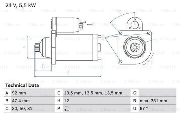 Startmotor / Starter, Auto-onderdelen, Motor en Toebehoren, Nieuw, Ophalen of Verzenden