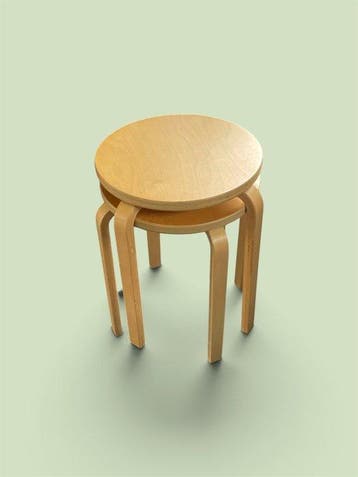IKEA - Kruk (2) - Frosta - Birch