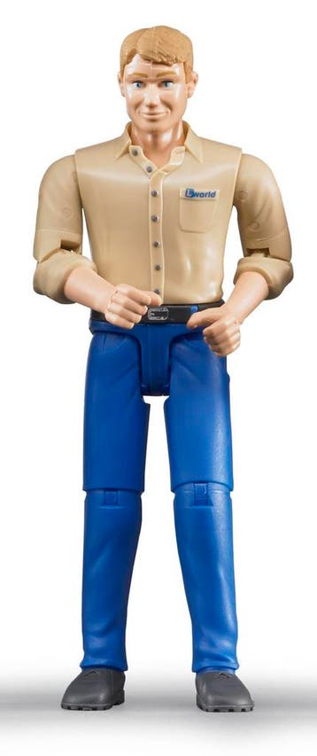 Bruder speelfiguur man blanke huid  van €9,99 voor €8,99, Ophalen of Verzenden, Nieuw