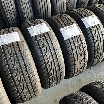 4 x Hankook 225-60-16 Winterbanden 8mm, Gebruikt, 16 inch, Band(en), Personenwagen
