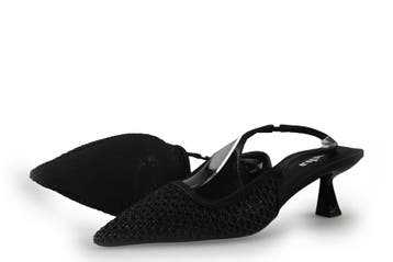 Sacha Slingbacks in maat 38 Zwart, Kleding | Dames, Schoenen, Verzenden, Zwart, Zo goed als nieuw, Sacha