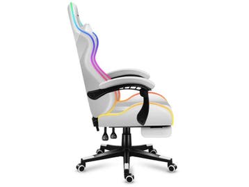 Huzaro FORCE 4.7 - Gamingstoel - RGB LED-verlichting - Wit, Huis en Inrichting, Verzenden, Nieuw