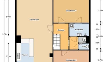 Te Huur 4 Kamer Appartement Hollandsch Diep In Zaandam, Huizen en Kamers, Direct bij eigenaar, Noord-Holland, Zaandam, Appartement