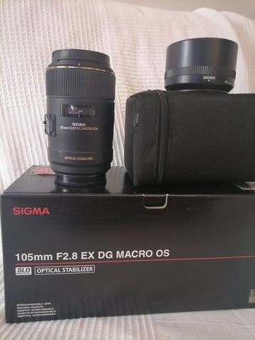 Sigma EX DG 105mm 2.8 Macro OS Cameralens, Nieuw