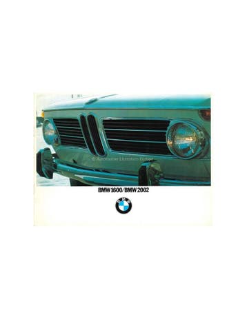 1968 BMW 1600 / 2002 BROCHURE ENGELS (USA), Nieuw, BMW, Author