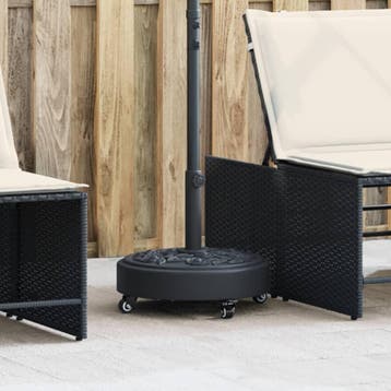 vidaXL Parasolvoet met wielen voor stok van Ø38 / 48 mm 27, Verzenden, Nieuw, Parasolvoet