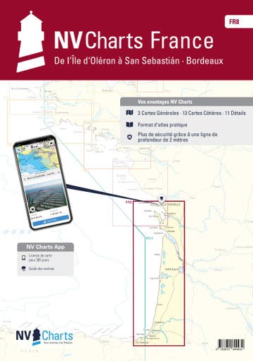 NV Charts Frankrijk  FR 8 - La Rochelle naar San Sebastian -, Ophalen of Verzenden, Nieuw