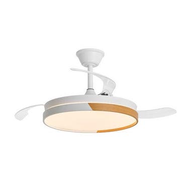 Modee plafondventilator met lamp 33W 4600lm CCT 3000-6000..., Ophalen of Verzenden, Nieuw