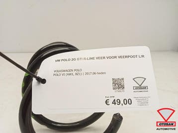 VW Polo 2G GTI R-Line Veer Voor Veerpoot L/R Origineel!, Ophalen, Gebruikt, Volkswagen