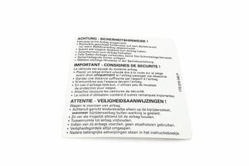 Originele sticker attentie-veiligheids, Ophalen of Verzenden