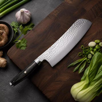 Yaxell Ketu Konata Santokumes / Koksmes 21,5 cm – SG2 Sta., Ophalen of Verzenden, Nieuw, Hout