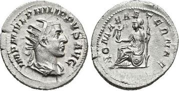 Antoninian 244-249 n Chr Rom Philippus I Arabs 244-249 n Chr, Verzenden