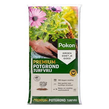 Pokon potgrond | 40 liter (Universeel, Premium, Turfvrij), Verzenden