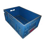 Stapelbak, 600x400x260 mm, euronorm, blauw pp, gebruikt -, Gebruikt, 40 tot 60 cm, 50 tot 75 cm, Bak of Kist