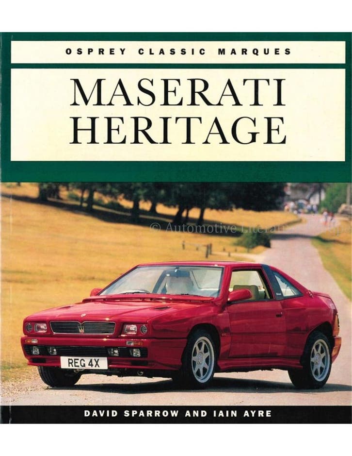 MASERATI HERITAGE, OSPREY CLASSIC MARQUES, Boeken, Auto's | Boeken
