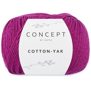 Katia Concept Cotton-Yak - 132 paars - Katoen / Jakwol Gar, Ophalen of Verzenden, Nieuw