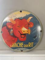 La Vache Qui Rit – rond emaille reclamebord – iconische