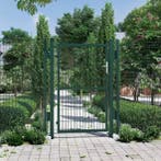 Afsluitbare Stalen Tuinpoort 200 cm – Grijs/Groen, Verzenden, Nieuw