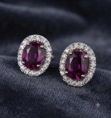 Zonder minimumprijs - Oorbellen Zilver - 8.80ct. tw. Saffier, Nieuw