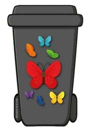 Containerstickers, Klikostickers, stickers afvalcontainers, Doe-het-zelf en Verbouw, Zeil en Folie, Nieuw